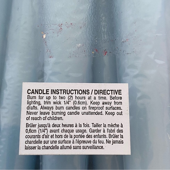 Seven Premium Ice Blue Eika Kerzen Taper Candles 25% Stearin New - Picture 12 of 14